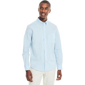 Nautica Men’s Classic Button Down Shirt(Noon Blue)