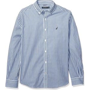Nautica Men’s Classic Button Down Shirt(Porthole Blue)