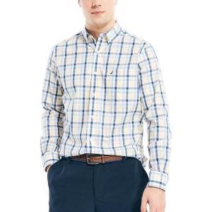 Nautica Men’s Classic Button Down Shirt(Shoreline Yellow)