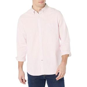 Nautica Men’s Classic Fit Stretch Solid Long Sleeve Button Down Shirt(Orchid Pink)