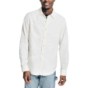 Nautica Men’s Corduroy Shirt(Sail White)