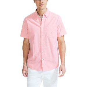 Nautica Mens Nautica Men’s Classic Fit Oxford Shirt(Sugar Coral)