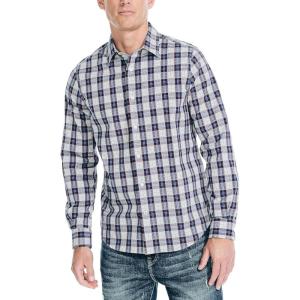 Nautica Mens Nautica Navtech Plaid Shirt(High Rise)