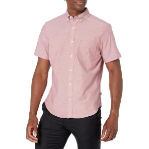 Nautica Mens Short-Sleeve Oxford Shirt(Rusted Hull)