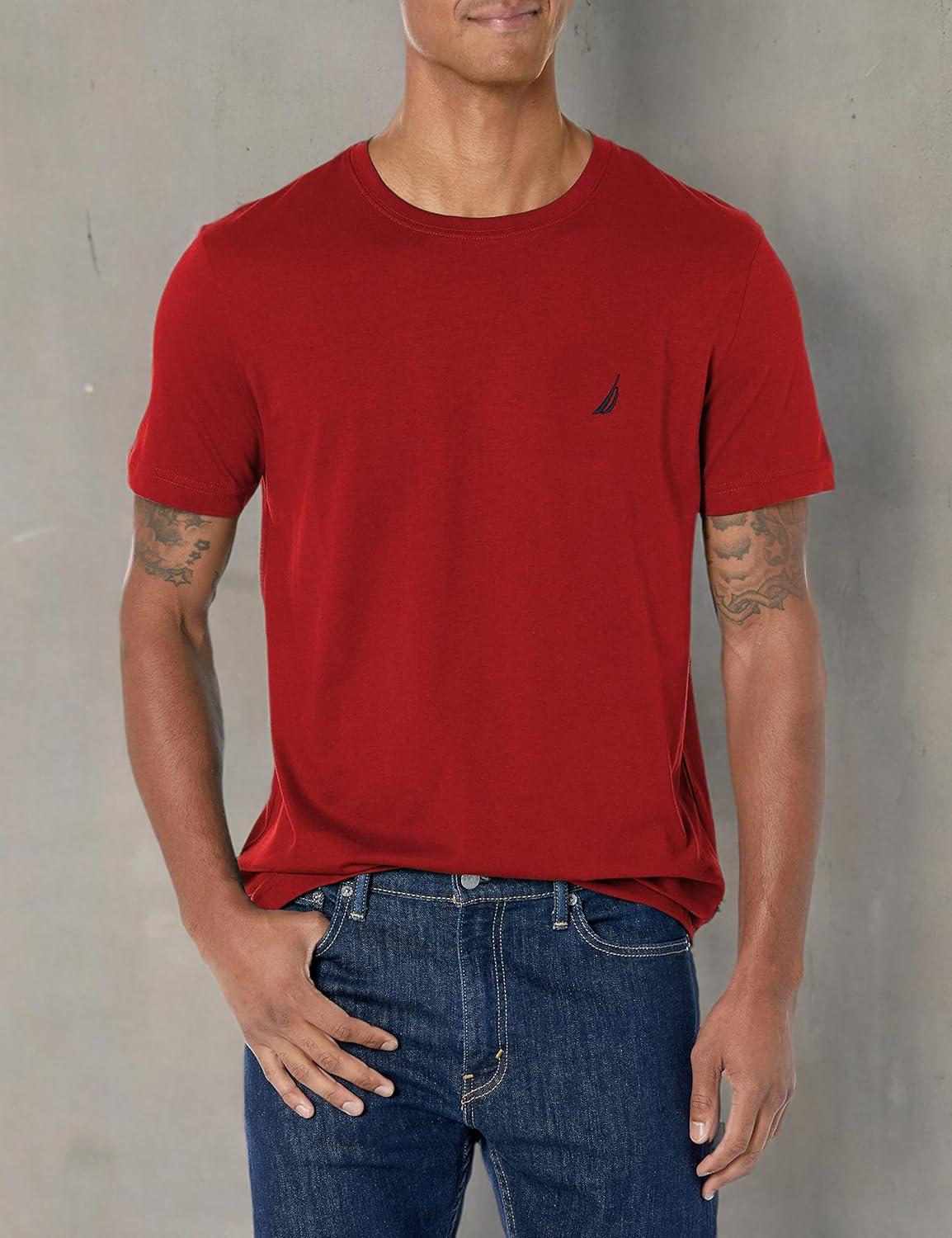 imageNautica Mens Nautica JClass TShirtBiking Red