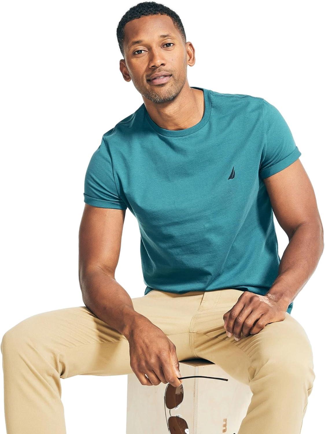 imageNautica Mens Nautica JClass TShirtNrf Blue Coral