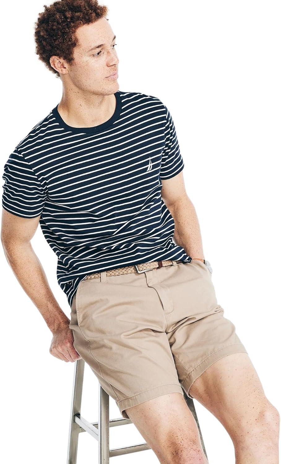 imageNautica Mens Nautica JClass TShirtStriped Navy Black