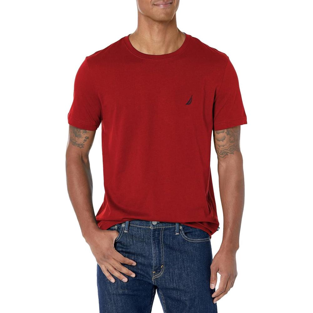 imageNautica Mens Nautica JClass TShirtBiking Red