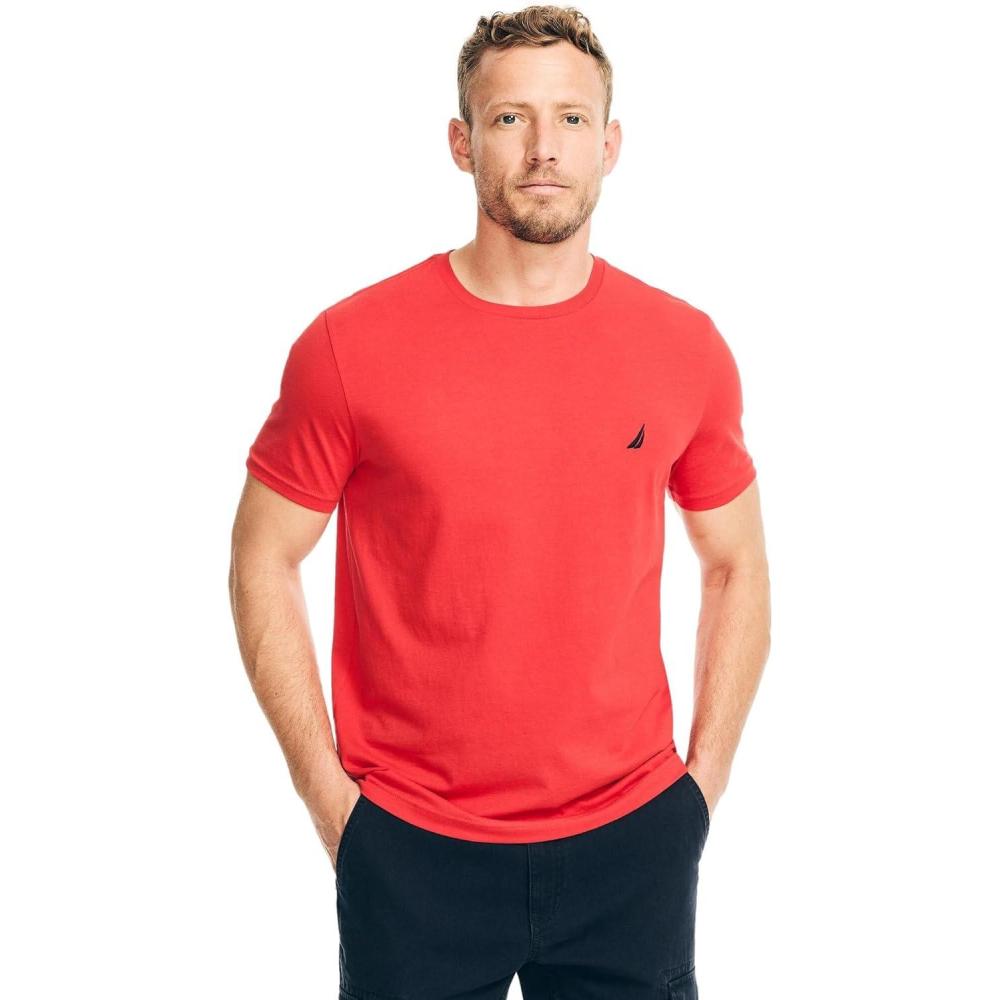 imageNautica Mens Nautica JClass TShirtSunrise Red