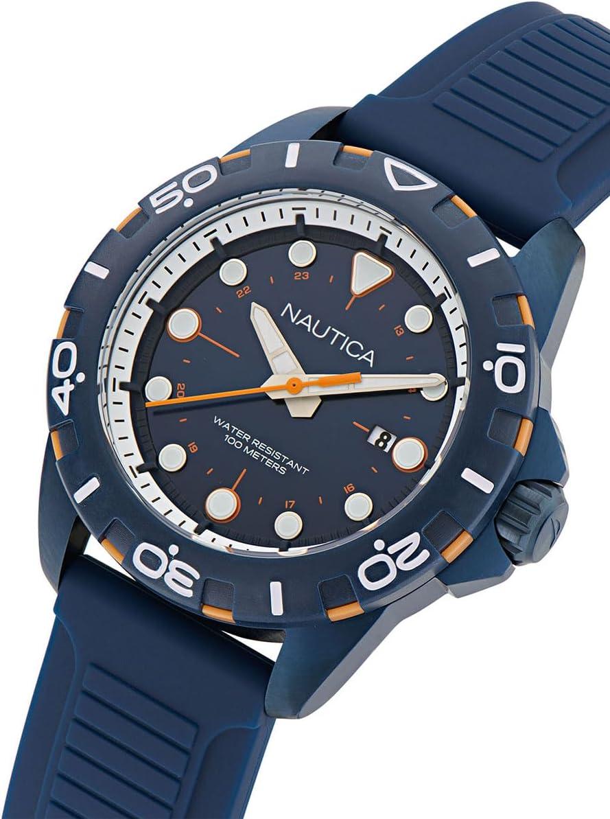 imageNautica Mens NSR Silicone WatchNavyBlueNavy BlueNavyBlue