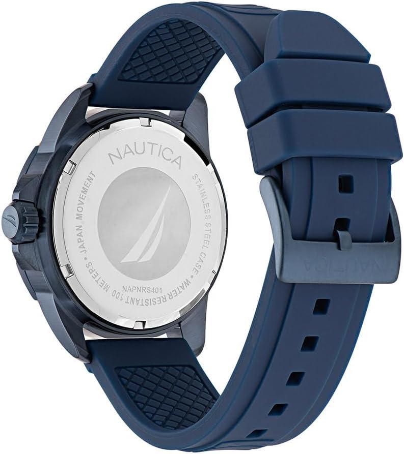 imageNautica Mens NSR Silicone WatchNavyBlueNavy BlueNavyBlue