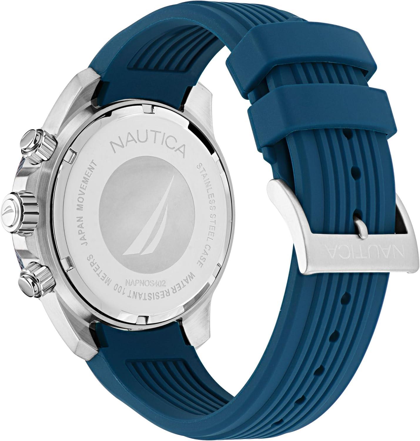 imageNautica One Mens WatchBlueBlueSilver