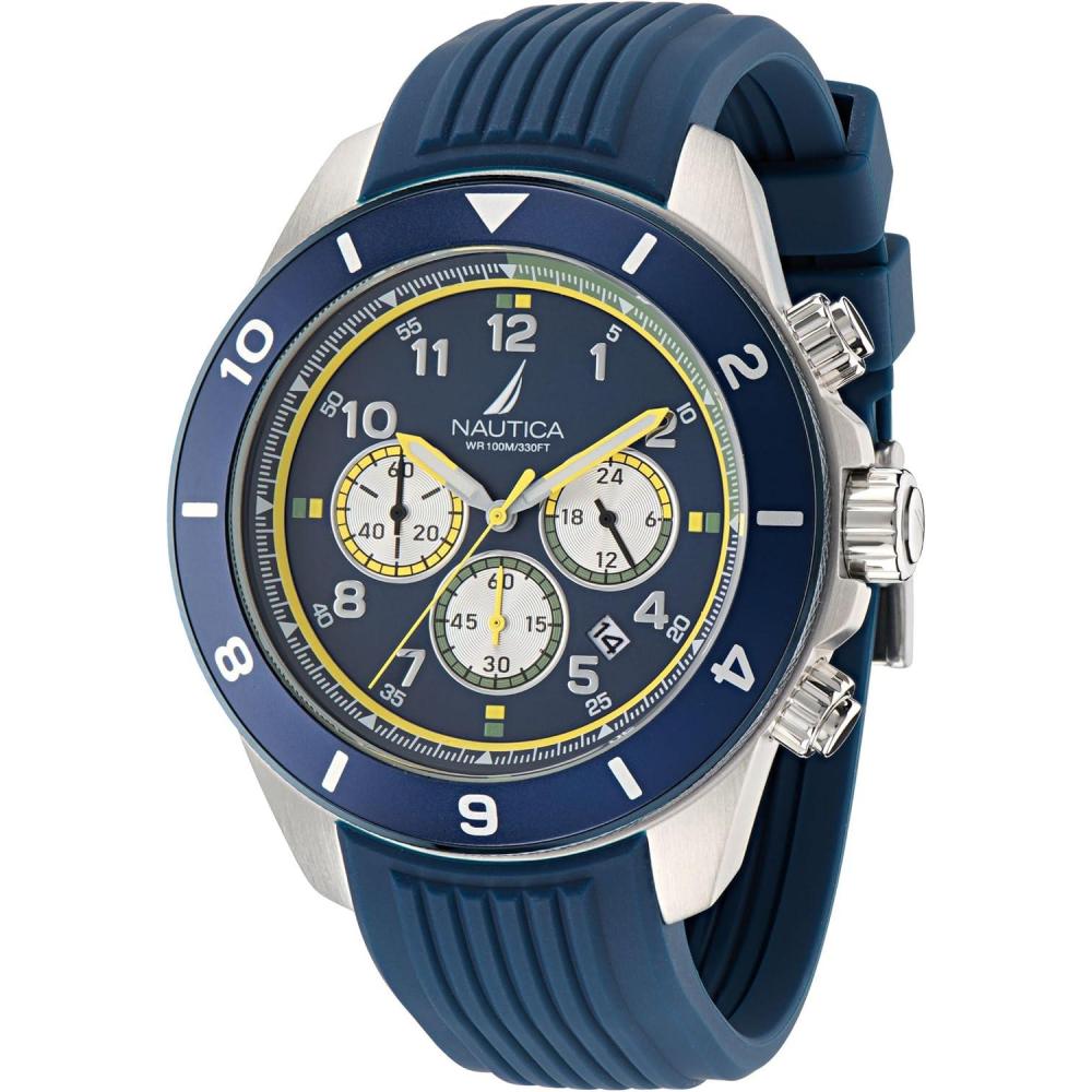 imageNautica One Mens WatchBlueBlueSilver