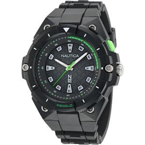 Nautica Men’s Coronado Bay Watch(Black/Green/Black)