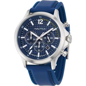 Nautica Men’s NCT Blue Ocean Chronograph Watch(Blue/Blue/Silver)