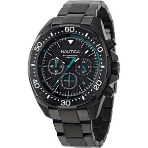 Nautica Men’s NCT Blue Sail Chronograph Watch(Black/Black/Black)