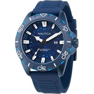 Nautica Men’s NSR Silicone Watch(Blue/Blue/Blue)