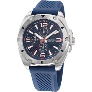 Nautica Men’s Tin Can Bay Watch(Blue/Blue/Silver)