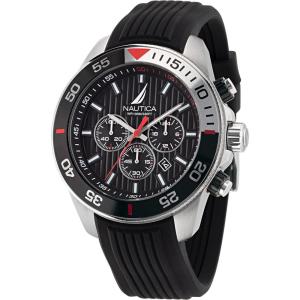 Nautica One Men’s Watch(Black/Black/Silver)