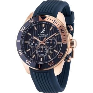 Nautica One Men’s Watch(Blue/Blue/Rose Gold)