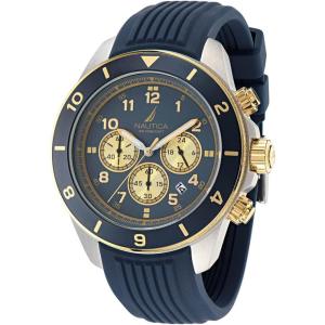Nautica One Men’s Watch(Blue/Gold/Silver)