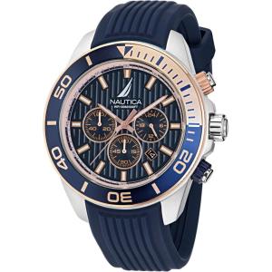 Nautica One Men’s Watch(Navy Blue/Blue/Silver)