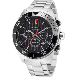 Nautica One Men’s Watch(Silver/Black/Silver)