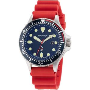 Nautica N83 Men’s NAPCBS301 Cocoa Beach Red Wheat PU Fiber Strap Watch