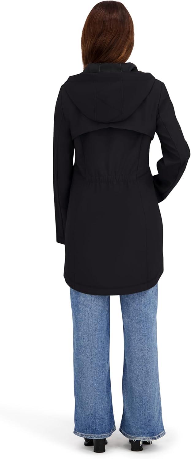 imageNautica Womens Aline Rain CoatBlack