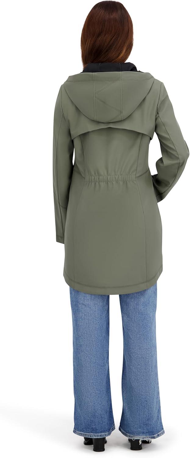imageNautica Womens Aline Rain CoatSage