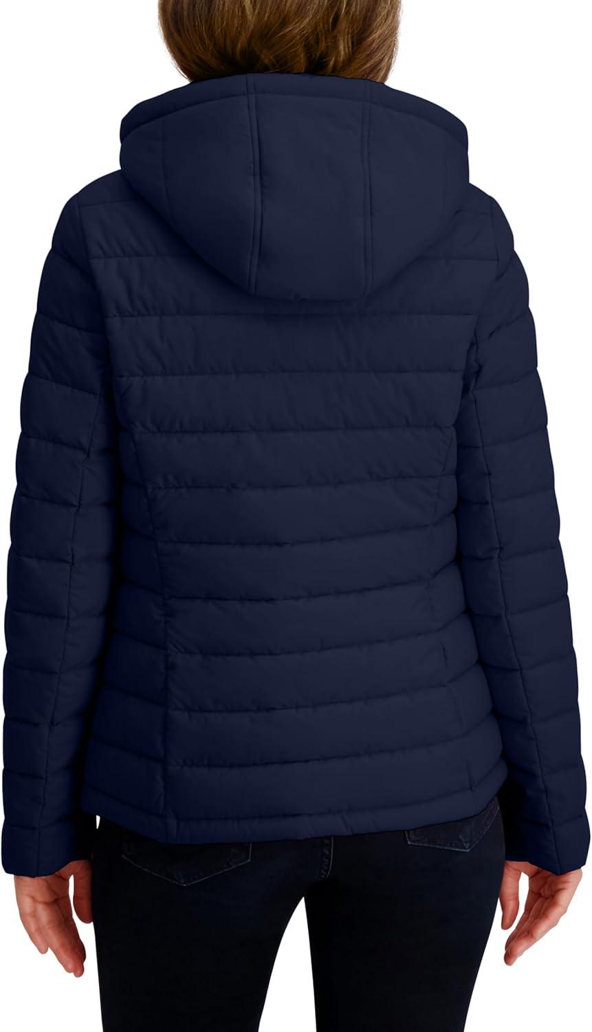 imageNautica Womens Chevron Puffer JacketNavy Seas