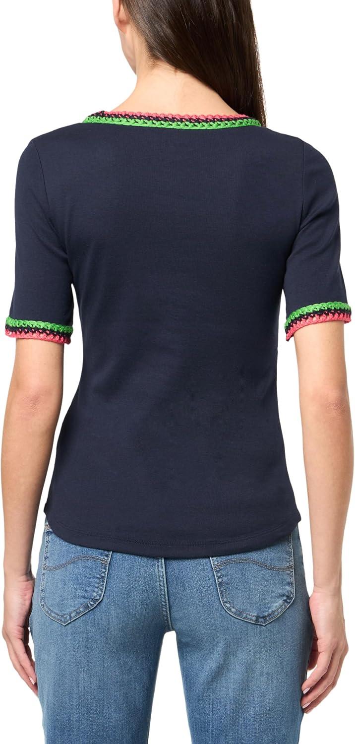 imageNautica Womens Cotton Short Sleeve Solid Knit TopNight Sky