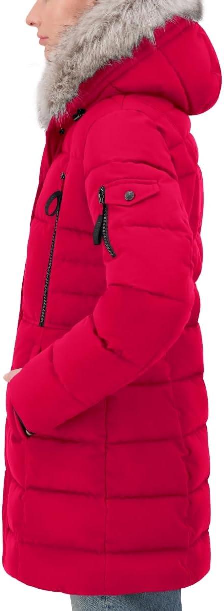 imageNautica Womens Hooded AnorakN Red