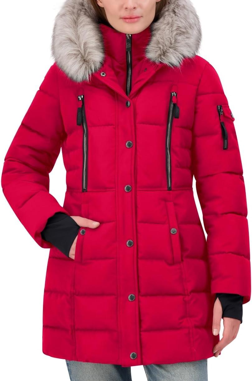 imageNautica Womens Hooded AnorakN Red