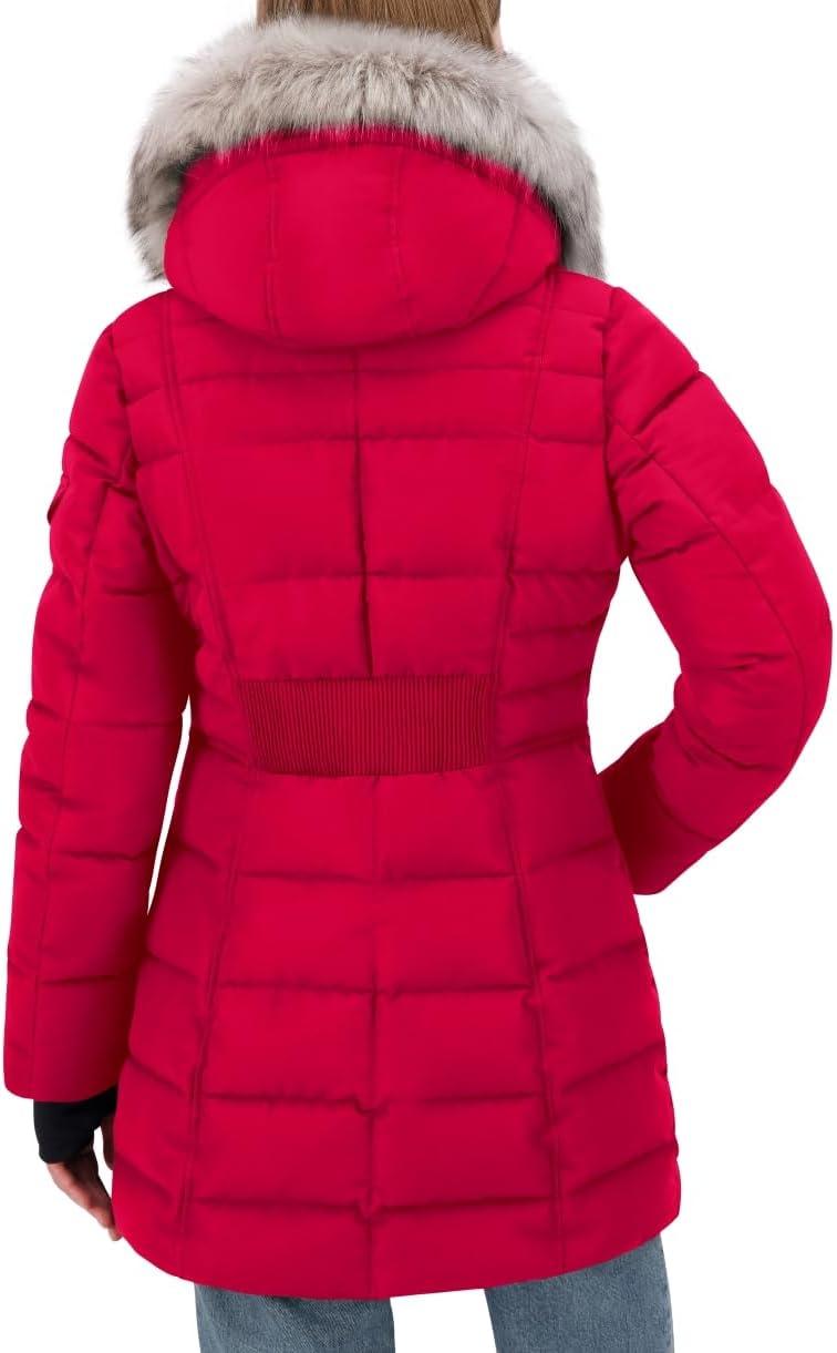 imageNautica Womens Hooded AnorakN Red