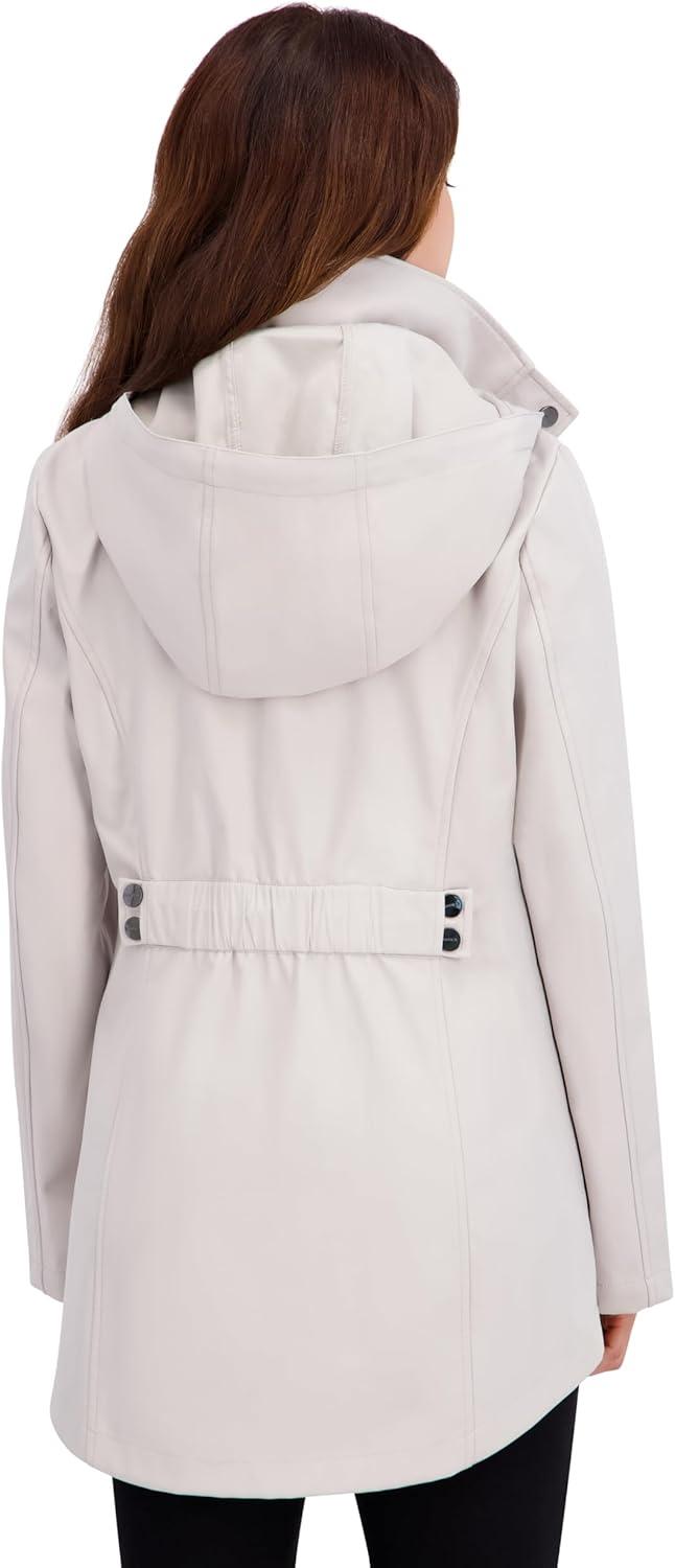 imageNautica Womens Hooded RaincoatStone