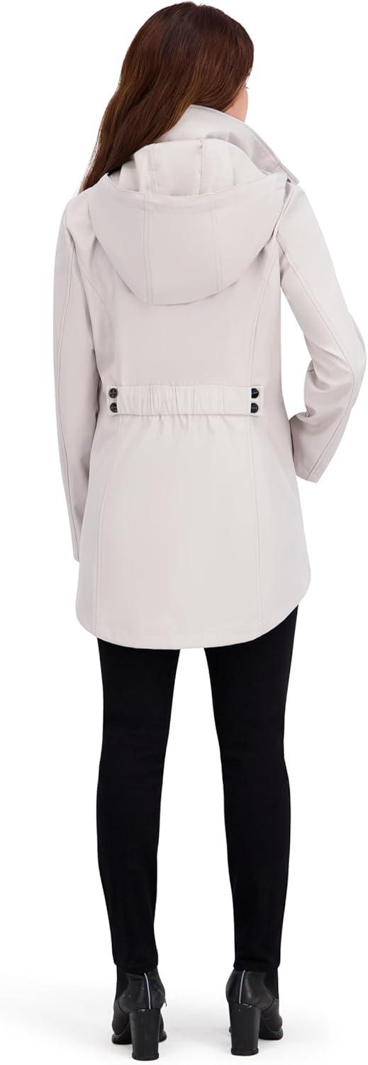 imageNautica Womens Hooded RaincoatStone