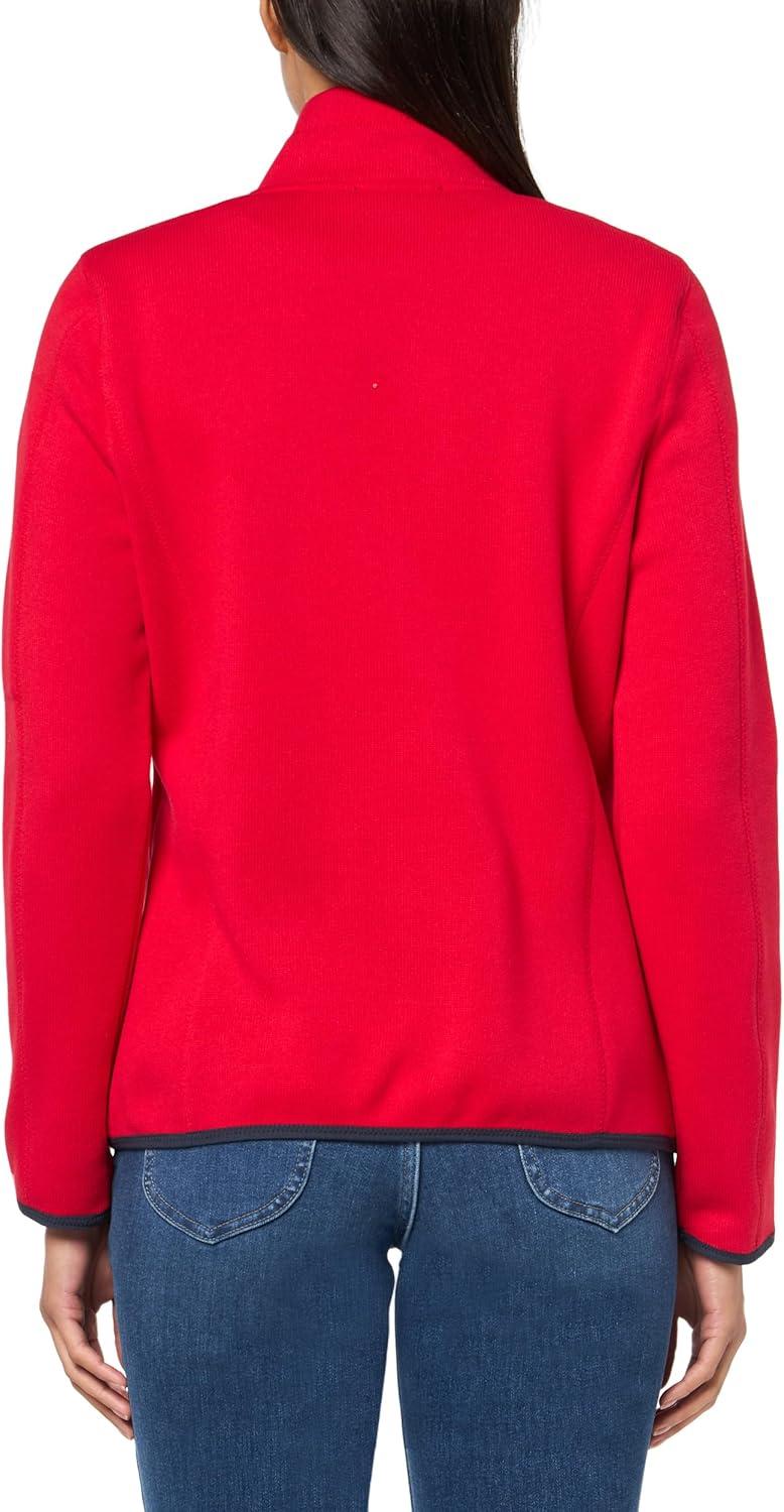 imageNautica Womens Mockneck Zip Up Fleece JacketRegatta Red