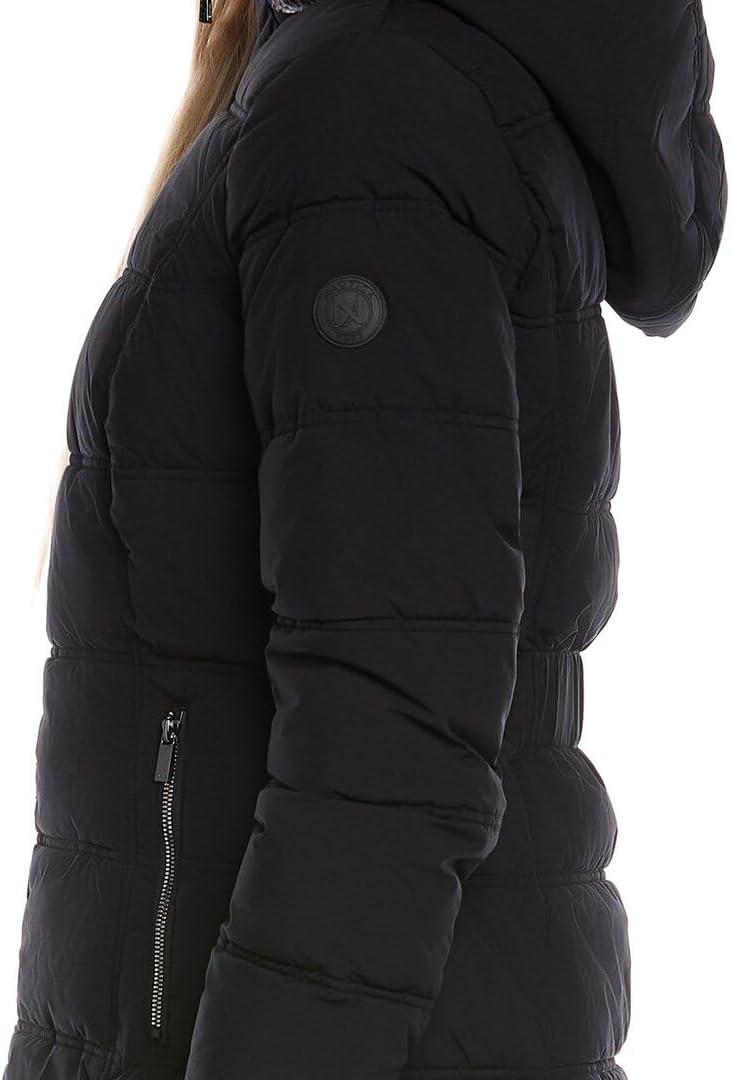 imageNautica Womens Puffer with Vestie and Faux Fur TrimBlack