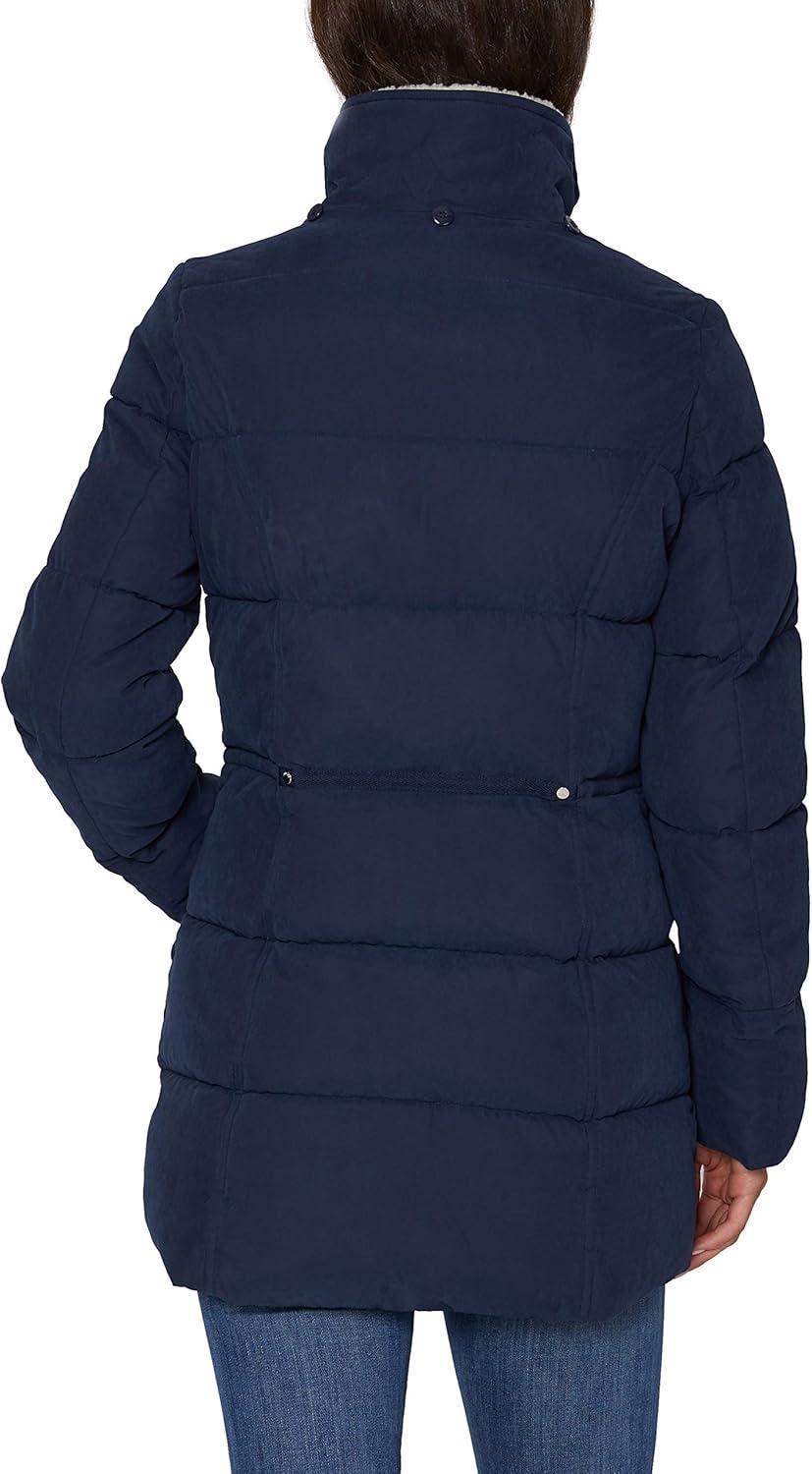 imageNautica Womens Soft Mist Heavyweight Puffer Coat Winter Jacket With Detachable Faux Fur HoodNavy Seas