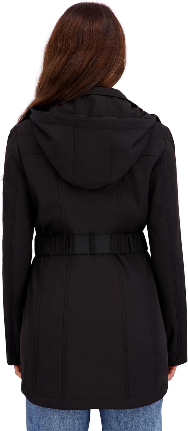 imageNautica Womens Soft Shell with Quilted BibHoodBlack