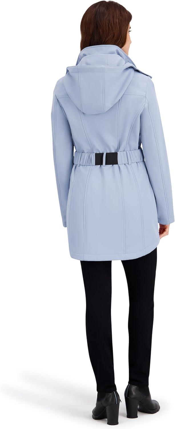 imageNautica Womens Soft Shell with Quilted BibHoodBlue