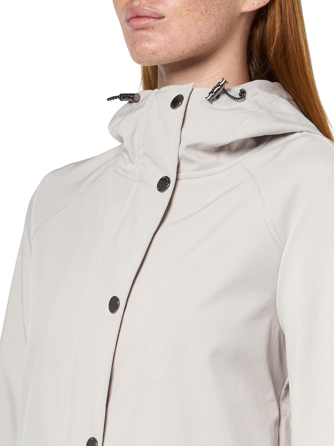 imageNautica Womens Softshell Jacket Waterresistant Windresistant Transitional Coat Adjustable WaistLimestone