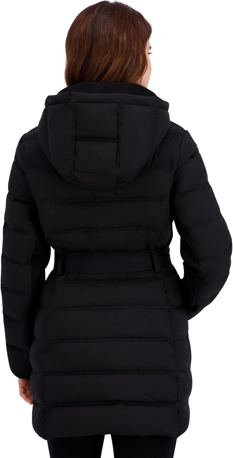 imageNautica Womens Solid Lightweight Packable PufferBlack