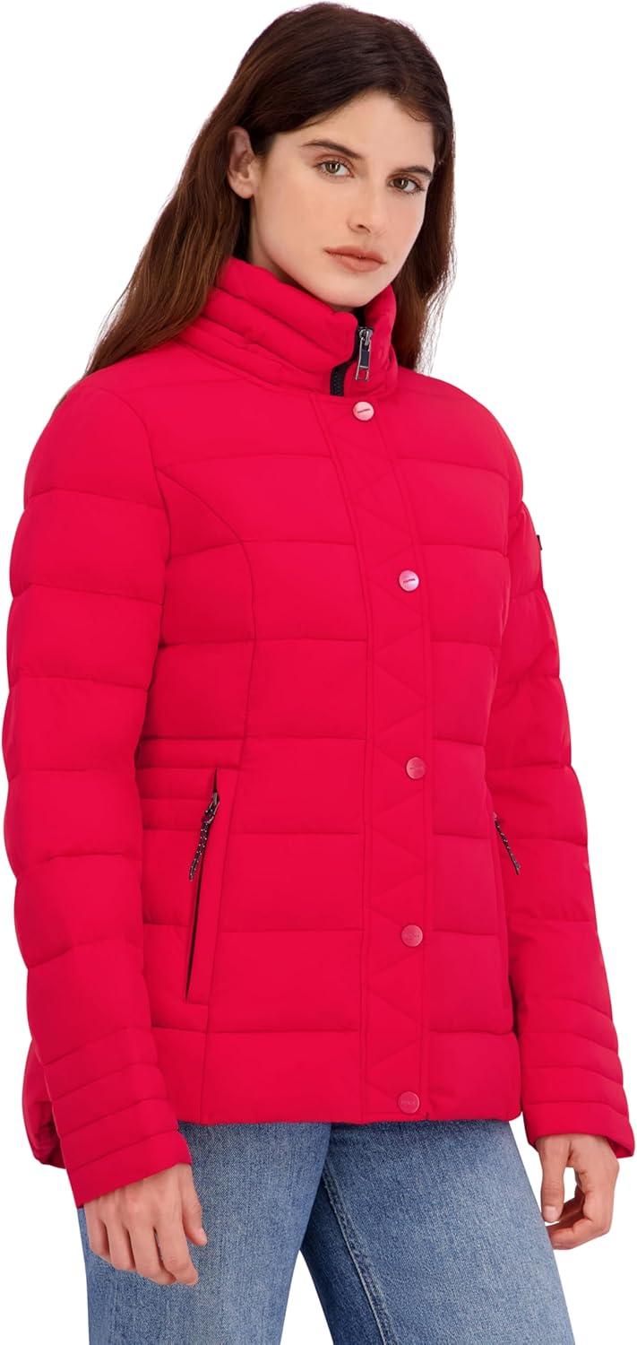 imageNautica Womens Solid Lightweight Packable PufferNautica Red