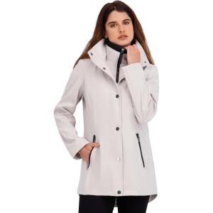 Nautica Women’s Hooded Raincoat(Stone)