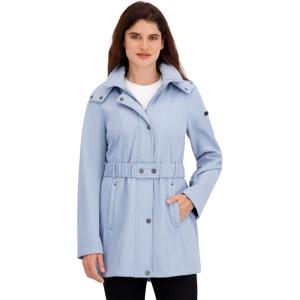 Nautica Women’s Soft Shell with Quilted Bib/Hood(Blue)