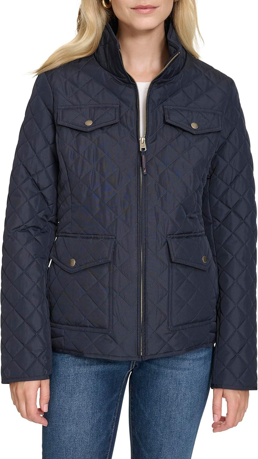 imageNautica Womens Barn Outerwear Quilted JacketNight Sky