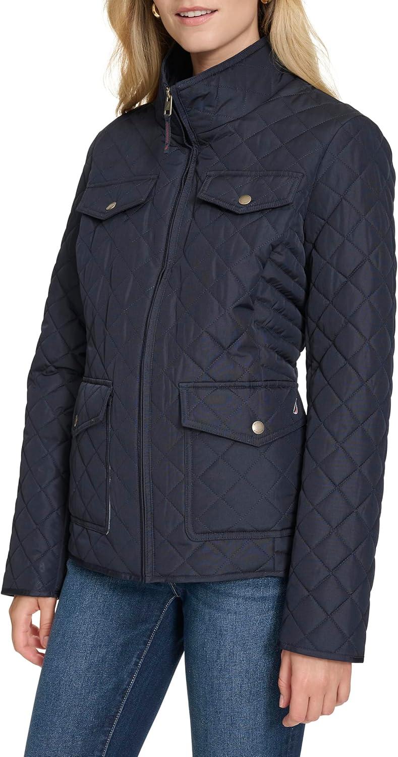 imageNautica Womens Barn Outerwear Quilted JacketNight Sky