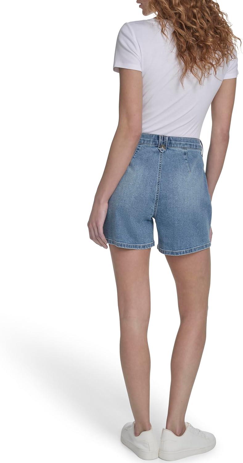 imageNautica Womens Denim Pleated Jean Fashion ShortsLola Wash